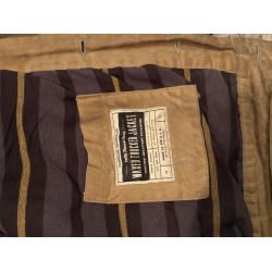 Flint and Tinder Men's Waxed Trucker Jacket Havana Brown, Size Large