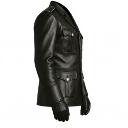 Men's Military Jacket Leather Jacket