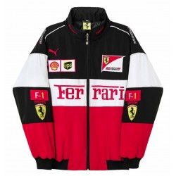 Jacket Bomber White Vintage Unisex