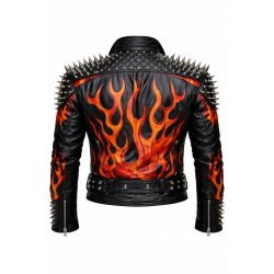Men's Black Leather Jacket