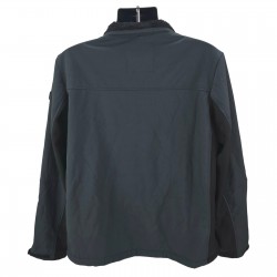 Softshell Jacket Men's Size Large Gray Lined Full Zip