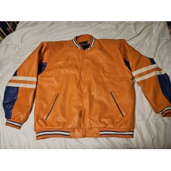 Check-In Jacket Orange Men's Size XL with Snake On The Back