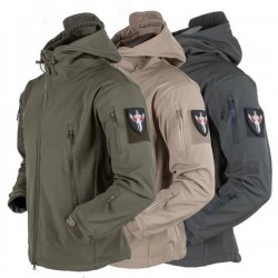 Outdoor Shark Skin Soft Shel Tactical Military Jacket Windproof Waterproof Soft Shell Jacket
