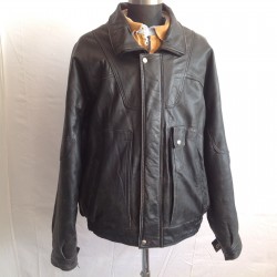 Men Jacket Leather Vintage 56