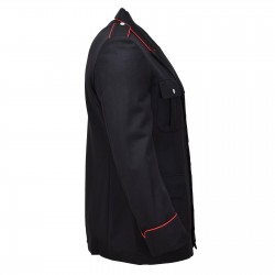 Military Jacket Black Red