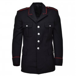 Military Jacket Black Red