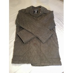 Olive Insulated Quilted Button Jacket Men's Small