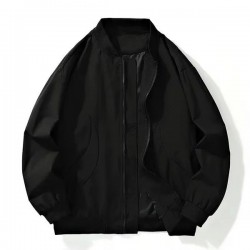 Men's Casual Zip-Up Baseball Jacket - Lightweight Spring Fall Outerwear