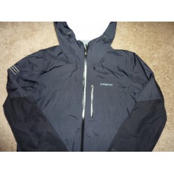 H2No Rain Windbreaker PluralSight Logo Mens Black Full Zip Jacket L