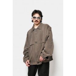 Retro classic Bomber jacket men's brown