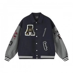 Trendy Spring PU Baseball Jacket for Women - Stylish Varsity Bomber Jacket