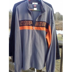 Full Zip Jacket Gray Orange Black Men's Size XL