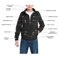 Men's Black Bomber Jacket Size