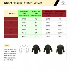 Oilskin Cotton Western Short Duster Jacket in different colors Free Shipping