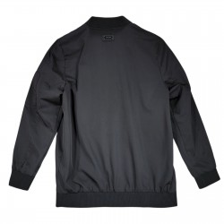 Bernardo Bomber Jacket sz M Men Black Full Zip Lightweight Lined Streetwear