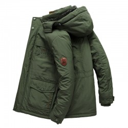23 Men's Winter Jacket Outdoor Jacket Warm Lined Waterproof Parka Army Coat