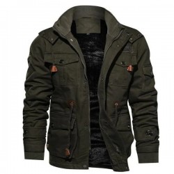 New Men's Jacket Winter Hooded Jacket Men's Warm Cotton Jacket 3 Color XS-5XL