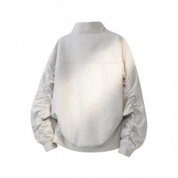 High Quality New Jacket Men's Standing Collar Pleated Elastic S ve Jacket