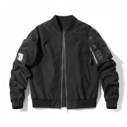 Men's Softshell Jacket Outdoor Sports Casual Baseball Bomber Flight Coat