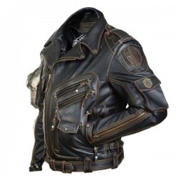 Men's Vintage Men's Multi-pocket Personality Fur Coat Jacket Men's Jacket