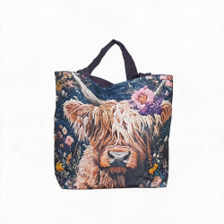 Handbag Highland Cow Hecho a Mano - Ligero y Práctico
