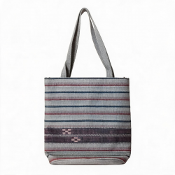 Handbag Minsaa Woven Rayas Beige
