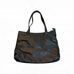Handbag Vintage Black Cierre con Cremallera Forrado Interior
