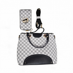 By Mia K. Handbag Strap y Purse a Juego White y Black
