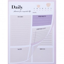 Daily to Do List Notebook Dated and Weekly Planner Hourly Notepad