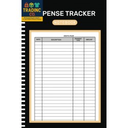 Expense Tracker Notebook: Daily Spending Tracker Bill Organizer Log Book, Budget