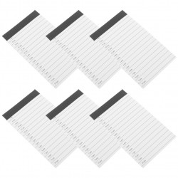 6pcs Daily Planner Notebooks: A7 Tear Off Daily Planner Notebook Notepad For