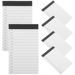 6 Pcs Small Journal Notebooks for Work Checklist Daily Planner Men