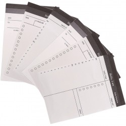 6 Pcs Daily Task Planner Meeting Notebook for Work Organization to Do
