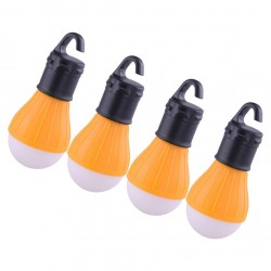 4 Pcs LED Camping Lantern Mini Tent Light Hanging Lamp