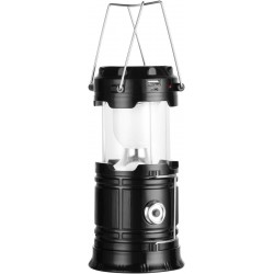 LED Camping Lantern Lightweight Waterproof Solar Black