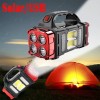 Solar USB Rechargeable LED Camping Outdoor Light Torch Lantern Lamp