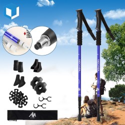 1PCS Trekking Hiking Poles Walking Sticks Anti-Shock Collapsible Alpenstock Grip