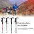 1PCS Trekking Hiking Poles Walking Sticks Anti-Shock Collapsible Alpenstock Grip