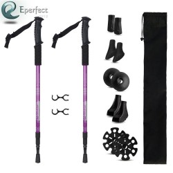 Trekking Poles Nordic Walking Hiking Sticks Anti-shock Adjustable Alpenstocks