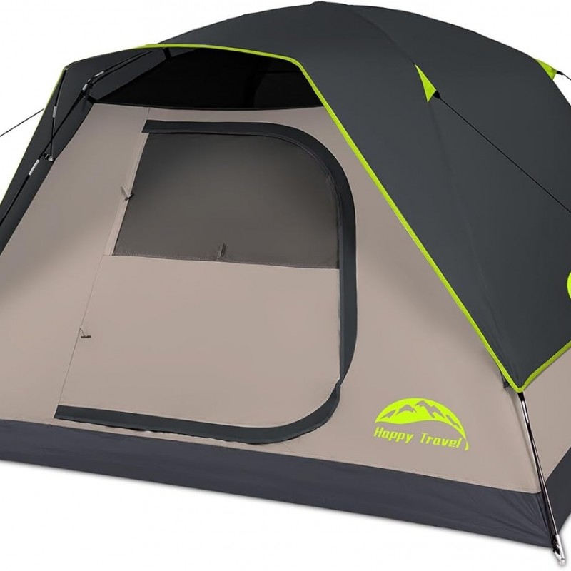 Tent 4/6 Person Dome Tents for Camping with Rainfly Waterproof Clip