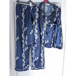 Conjunto de Pajamas de Women Satin Feel, talla XL, Pajamas de verano, vacaciones ni