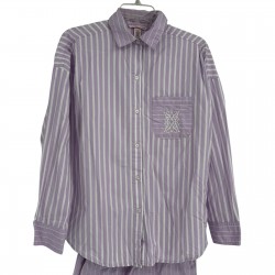 Shortie Pajama Set Size XS Striped 2 Piece Women’s Button Up