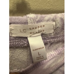 Pantalones de Pajamas Grandes Púrpura Floral Suave