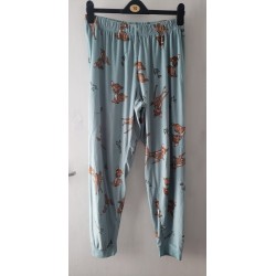 Women's Pyjama Bottoms Baby Deer Pattern Blue Mix Size L 14/16