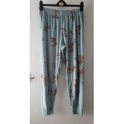 Women's Pyjama Bottoms Baby Deer Pattern Blue Mix Size L 14/16