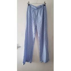 Women's Blue Stripe Pyjama Bottoms Size 2XS 4/6