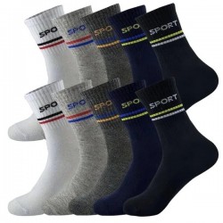 Trendy Men's Letter Print Socks - Anti-Odor, Moisture-Wicking Athletic Socks