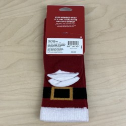 Duluth Trading Co Men's Mid-Calf Santa Crew Socks Multicolor Size M (8-9) NWT