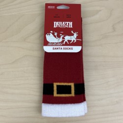Duluth Trading Co Men's Mid-Calf Santa Crew Socks Multicolor Size M (8-9) NWT
