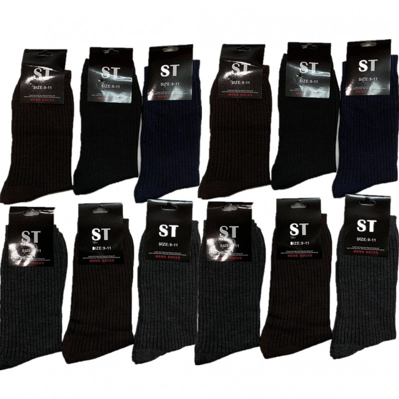 NEW 12 Pairs Mens Cotton Crew Fashion Casual Dress Socks Size9-11 10-13 SX-201